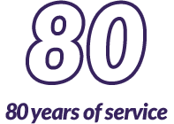 More than 75 years of service